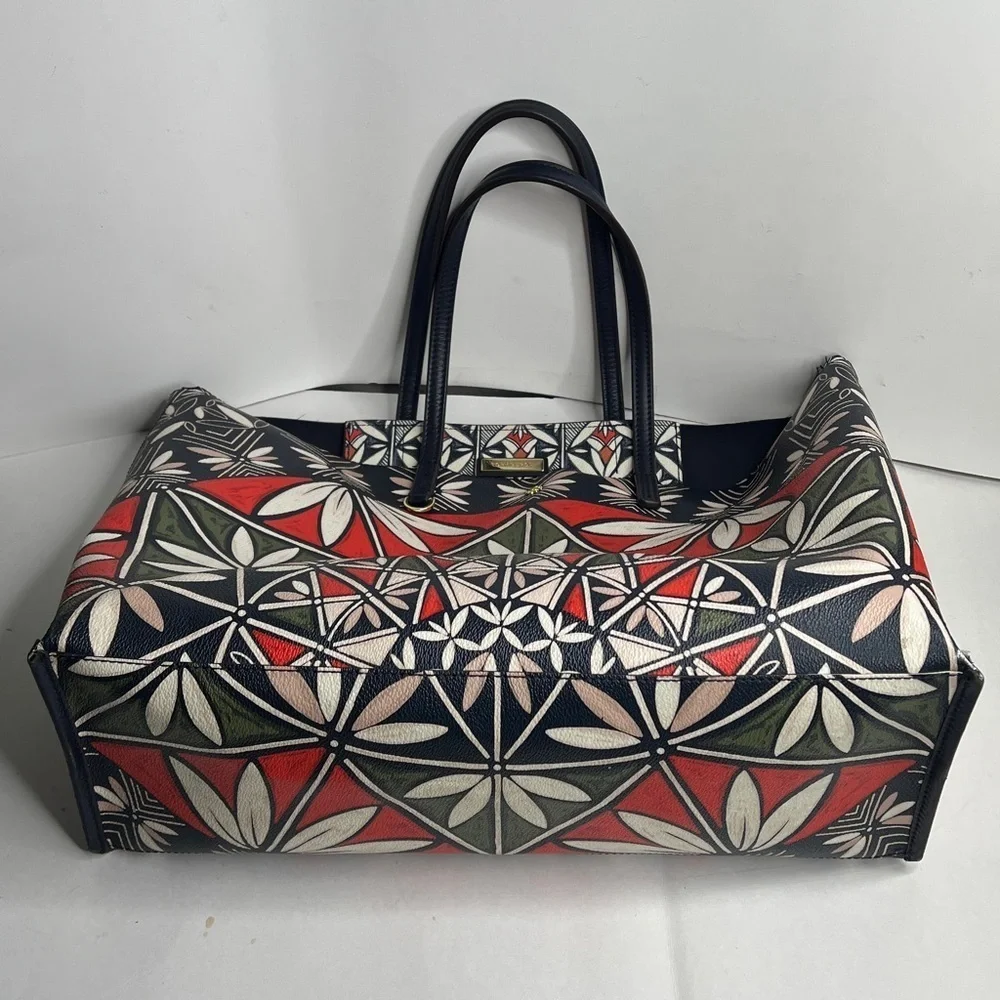 Tory Burch Large Prbbled PVC Shoulder Tote Bag